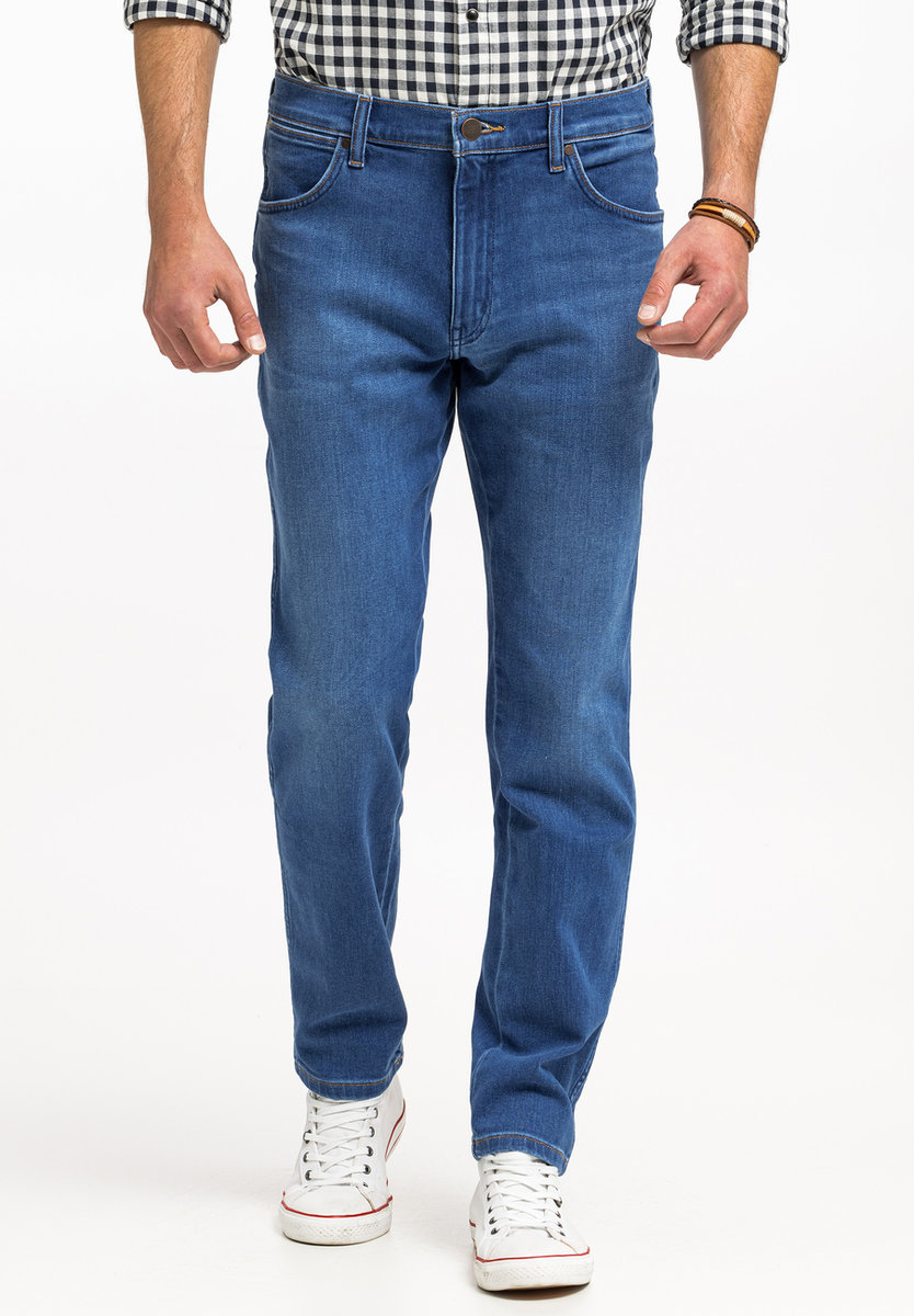 Męskie spodnie jeansowe proste Wrangler RIVER W30 L32