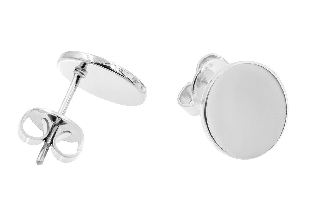 Kolczyki blaszki ze stali szlachetnej