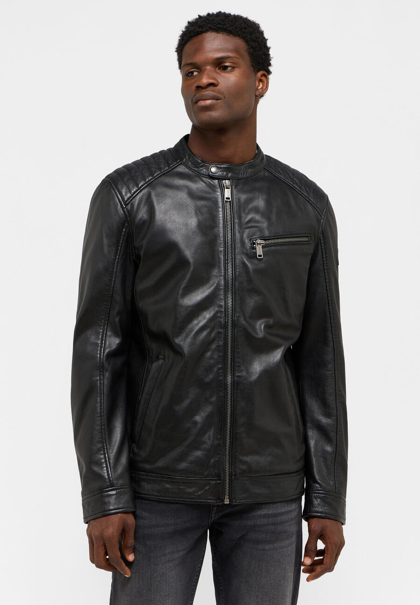 Męska kurtka skórzana Mustang BIKER JACKET L