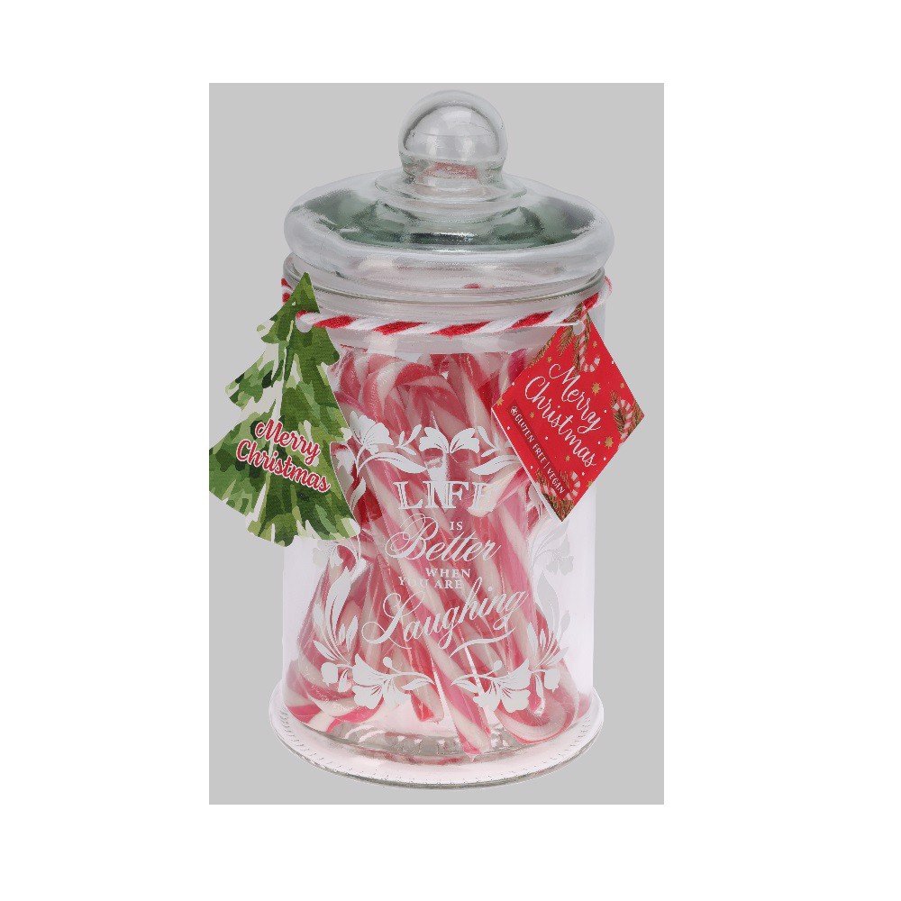 Becky's Słoik z Twardymi Cukierkami o Smaku Owocowym Świąteczne 285g