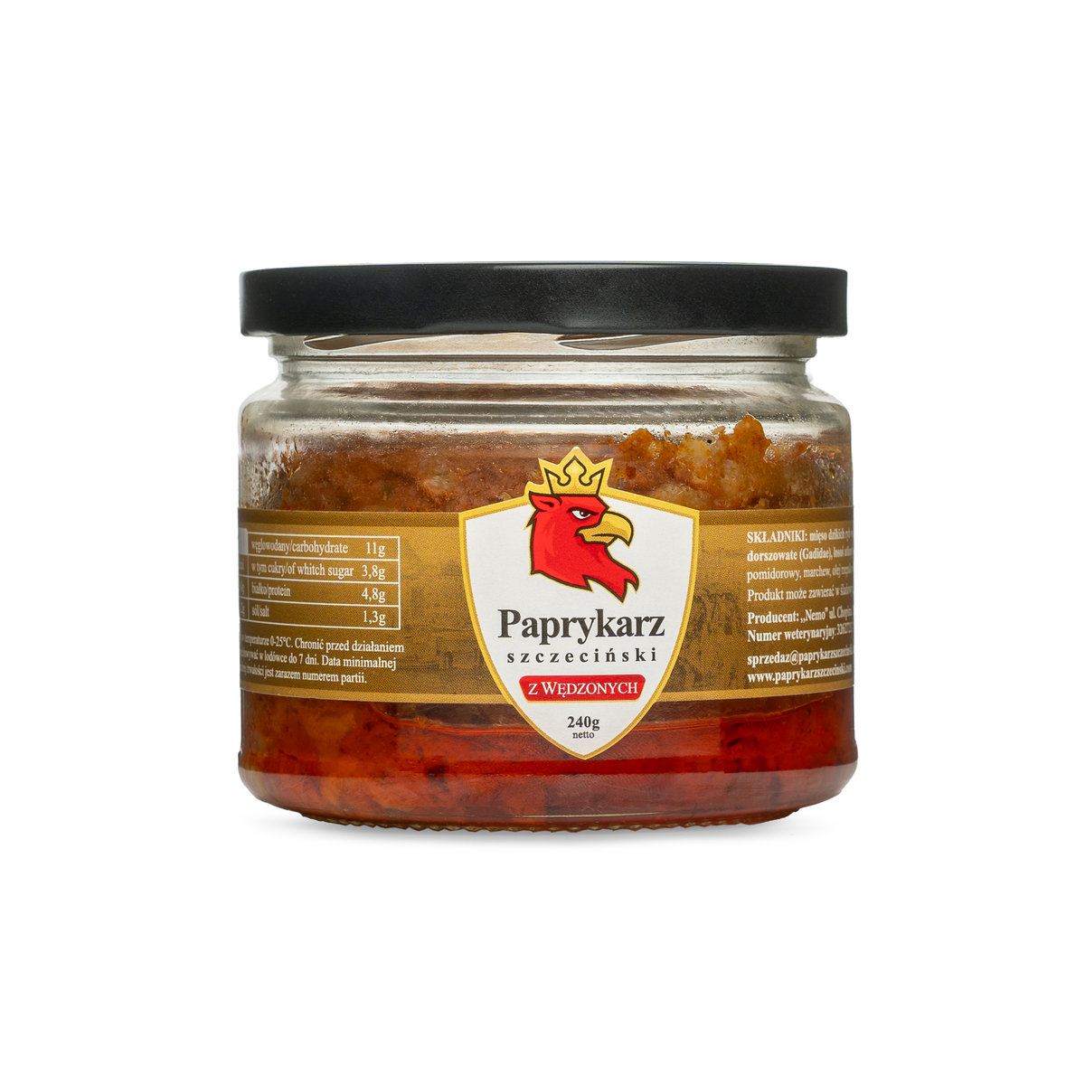 Paprykarz Szczeciński Z ryby wędzonej 240g.