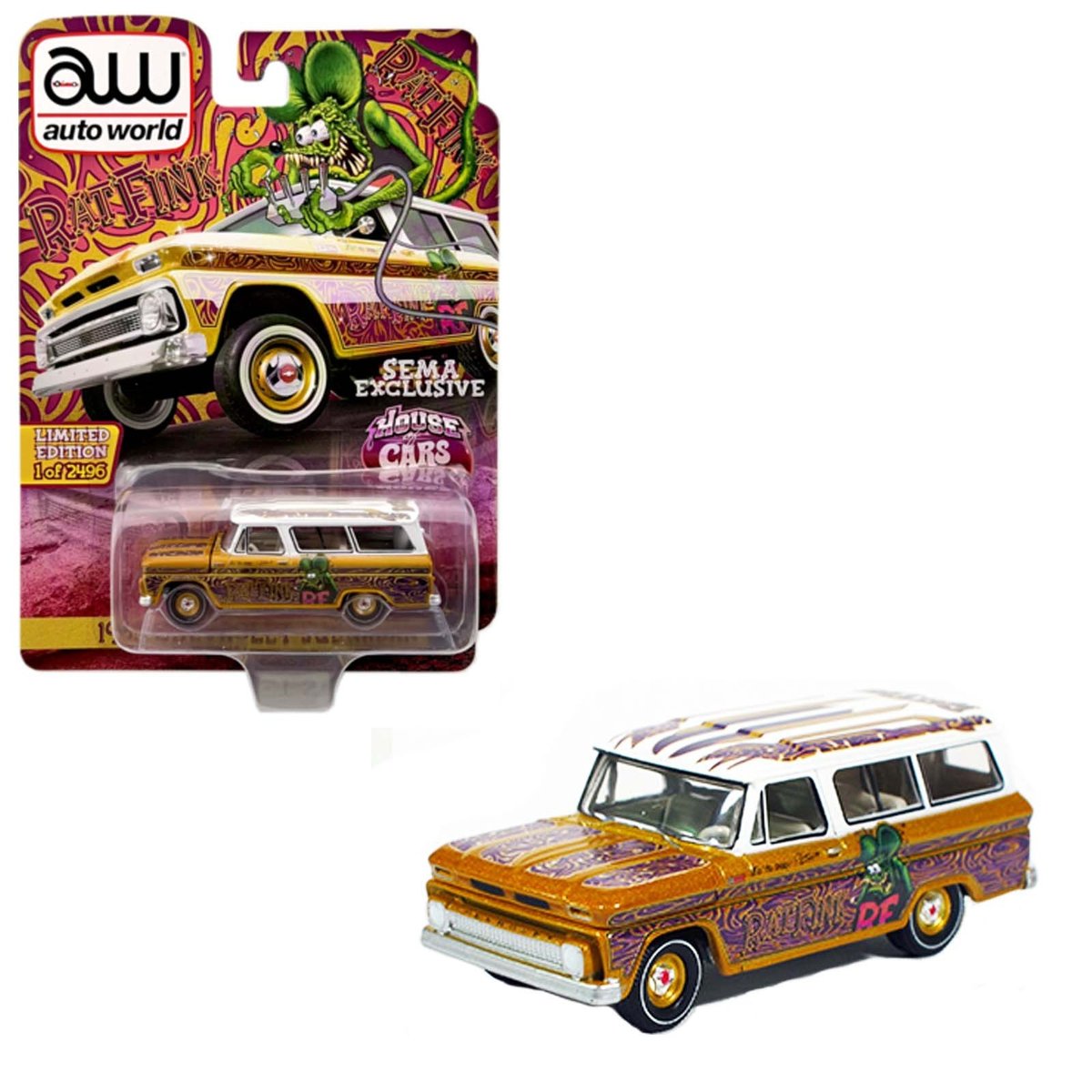 Johnny Lightning Rat Fink 1965 Chevrolet Suburban, PREZENT, MIKOŁAJKI
