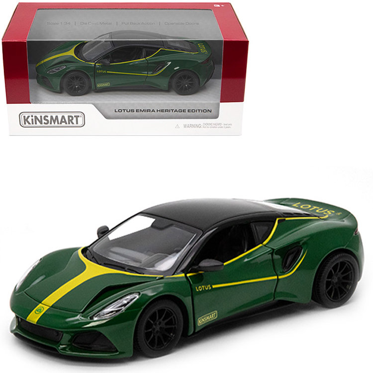SAMOCHÓD AUTO METALOWE LOTUS EMIRA HARITAGE 1:34 ZABAWKA DLA DZIECI