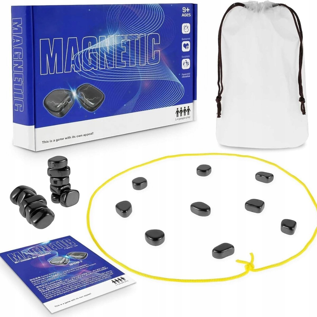 Magnetyczna gra w szachy planszowa strategiczna EDUKACYJNA MAGNETIC ZESTAW