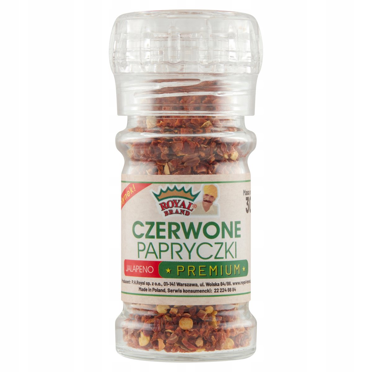 JALAPENO CZERWONE MŁYNEK Wielorazoweo użytku - 30 g Kuchnia Meksykańska