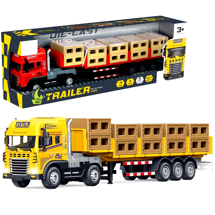 CIĘŻARÓWKA Z NACZEPĄ METALOWĄ ŚW. DŹWIĘK