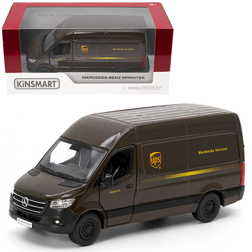 SAMOCHÓD AUTO METALOWE MERCEDES SPRINTER UPS 1:48 ZABAWKA DLA DZIECI