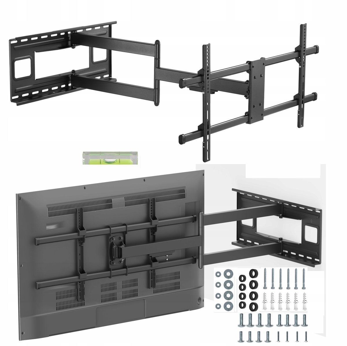 102cm Uchwyt TV Dlugie Ramie Wieszak do Telewizora 43-80 cali Extra Mocny