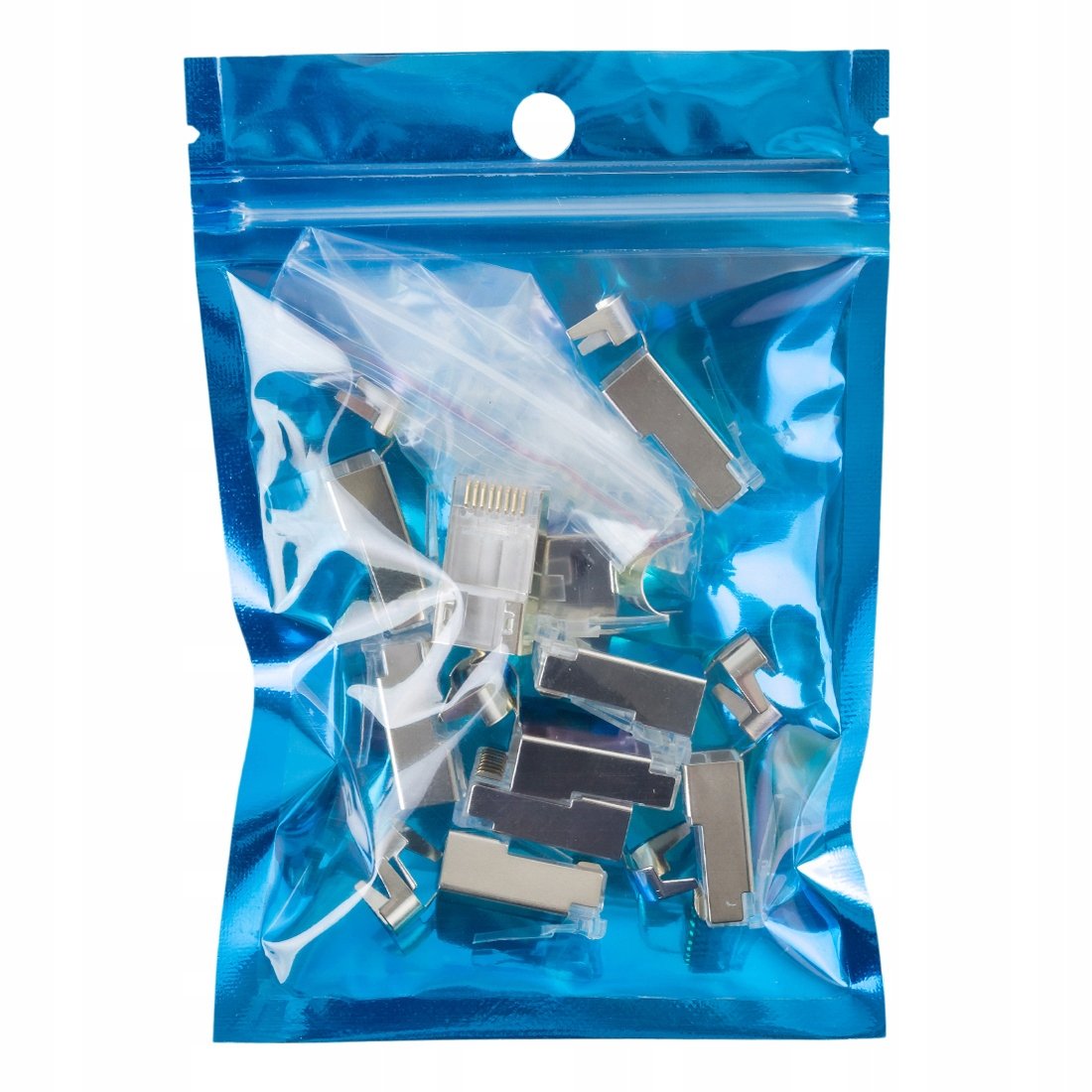 Sieciowy Wtyk RJ45 Przelotowy CAT 7 FTP PT-RJ457FT-15 10szt. Pass Through