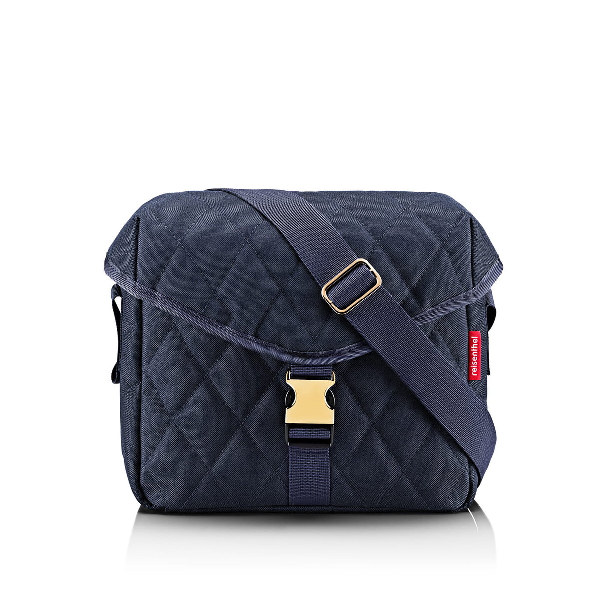 Torba SADDLE BAG M, rhombus midnight gold, Reisenthel