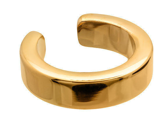 Oryginalna i prosta nausznica 3,6 mm z pozłacanej stali szlachetnej