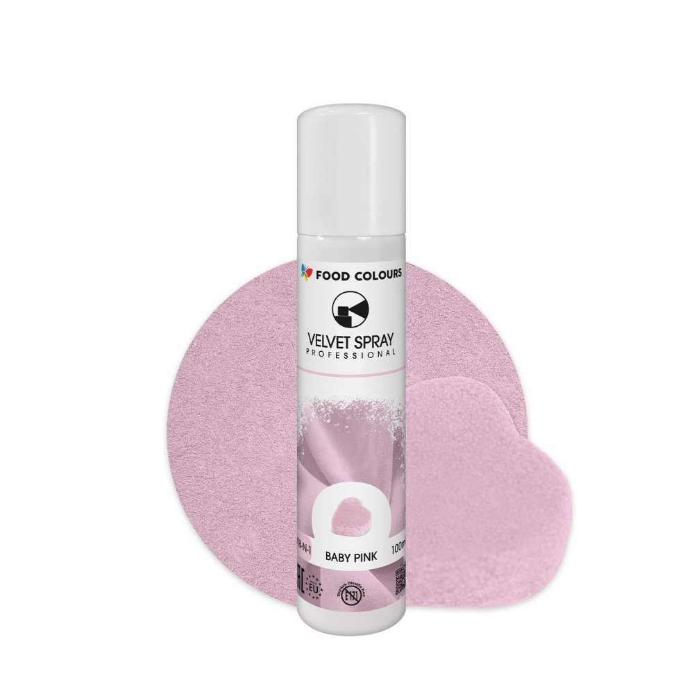 Food Colours Spray velvet zamsz baby pink 100ml