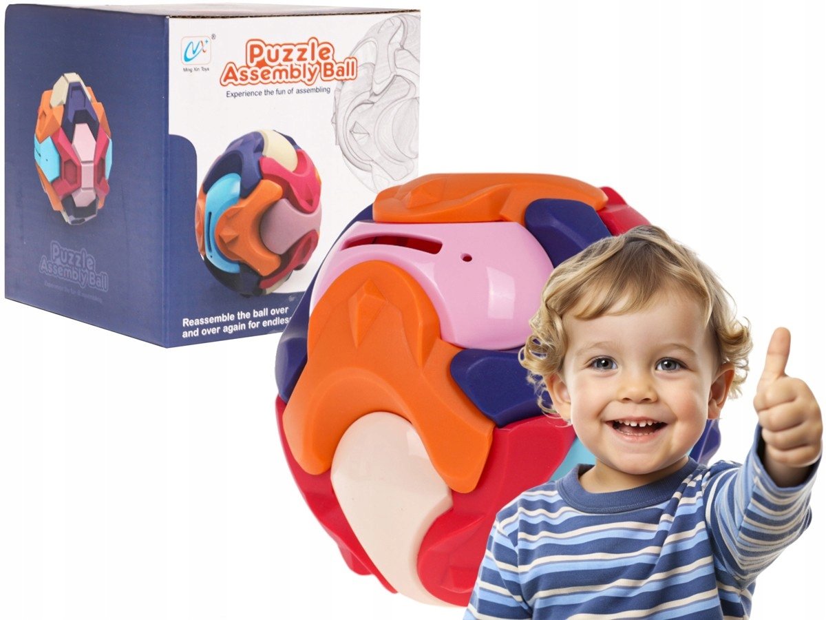 gra zręcznościowa KULA PUZZLE przestrzenna układanka 3D logiczna układanka