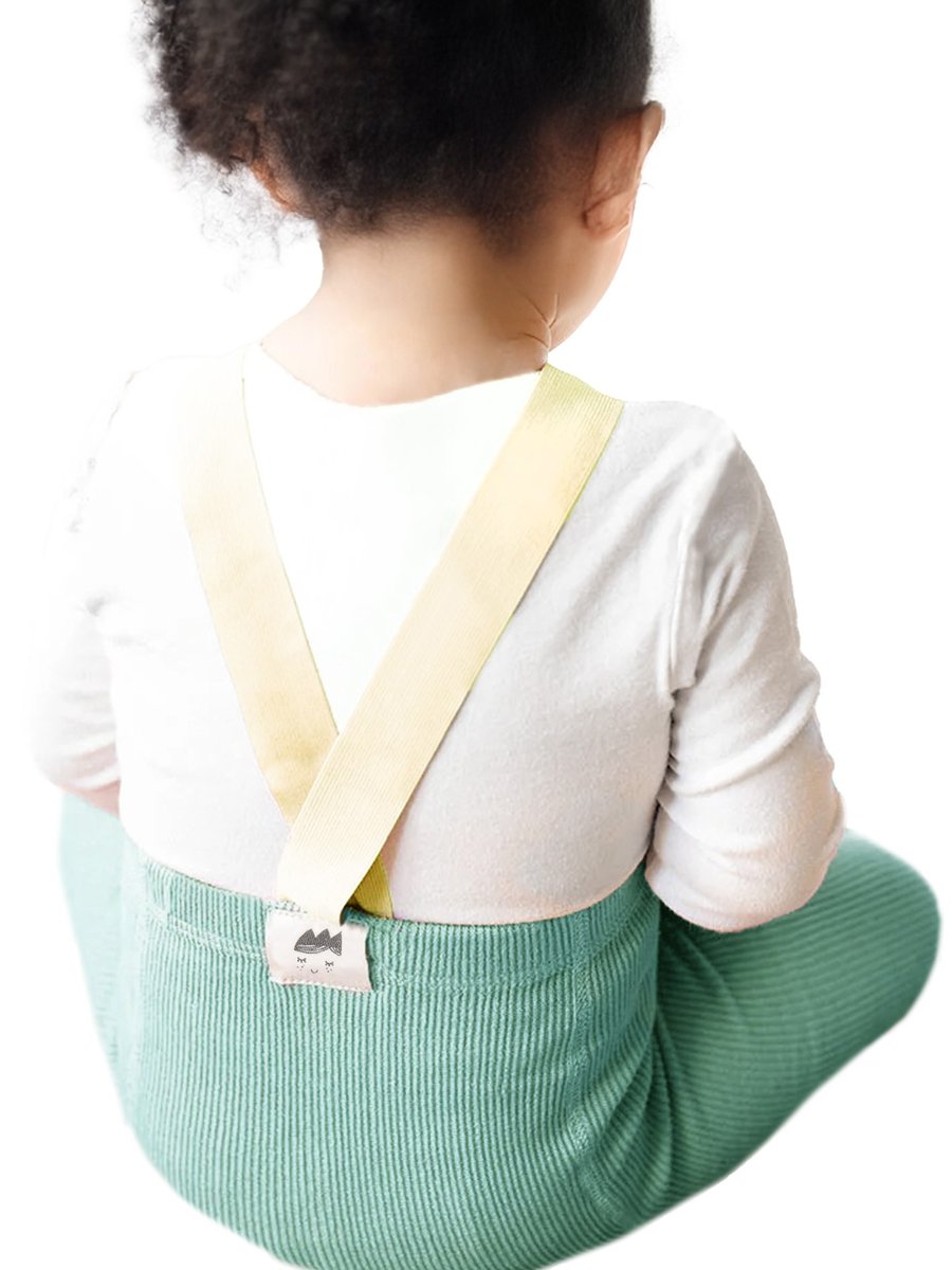 Rajstopy dziewczęce bawełniane z szelkami mięta 80-86 YOCLUB