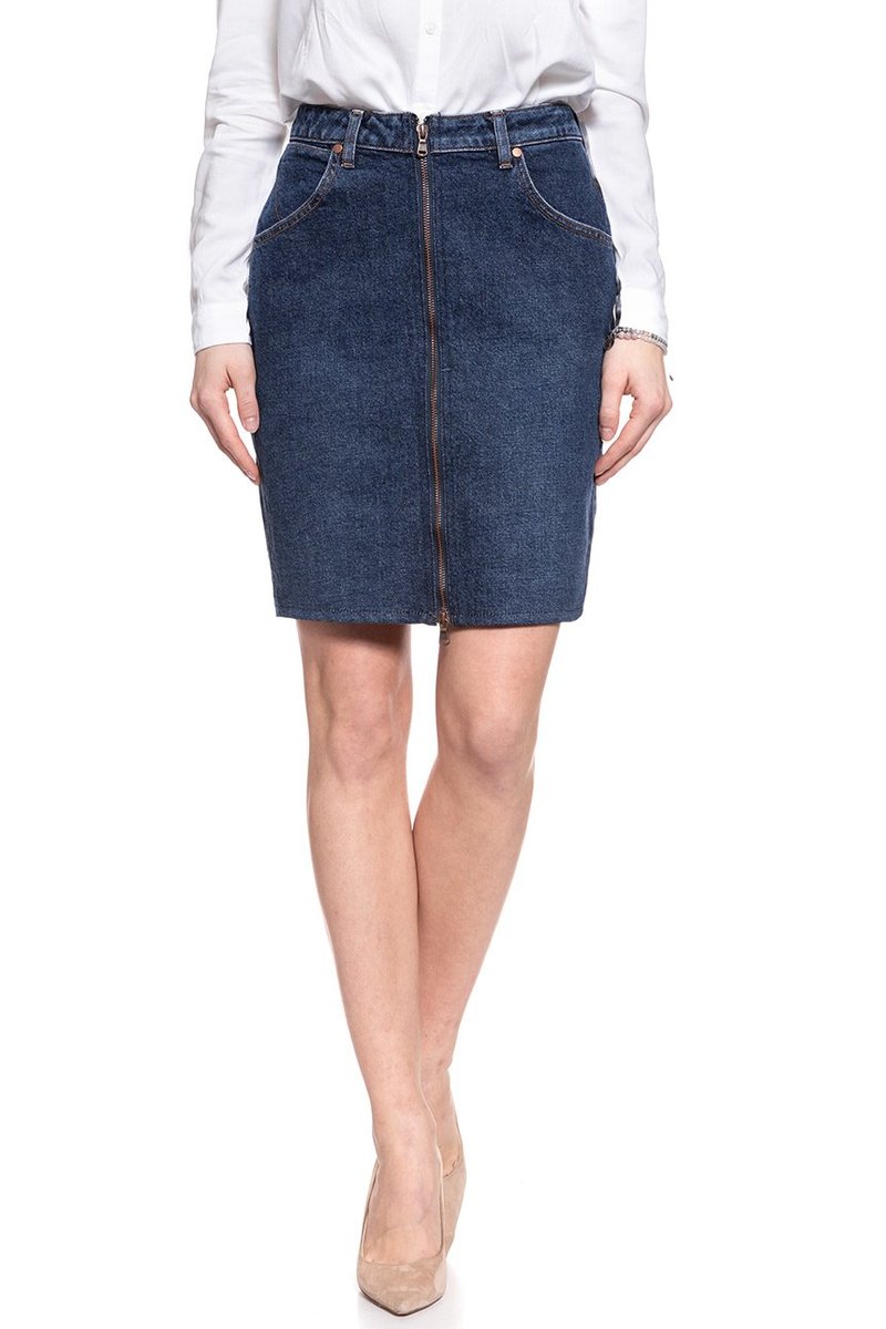 Damska spódnica mini Wrangler HIGH ZIP SKIRT XS