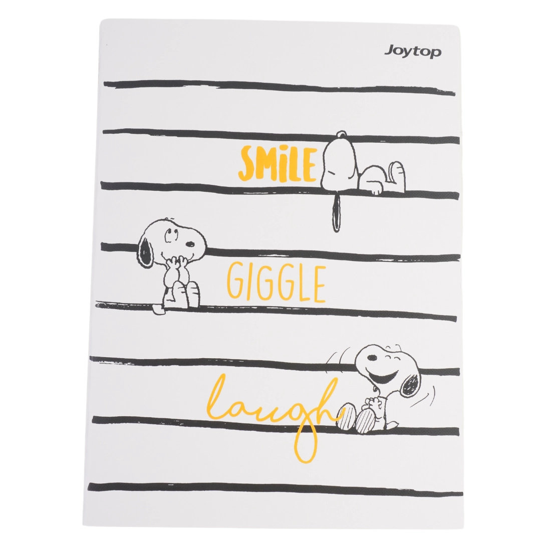 Zeszyt Snoopy Fistaszki Smile Giggle Laugh Biały B5 40 Kartek