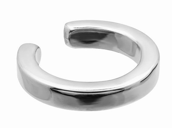 Oryginalna i prosta nausznica 2,5 mm ze stali szlachetnej