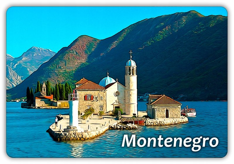 CZARNOGÓRA - Latarnia morska - Magnes na lodówkę