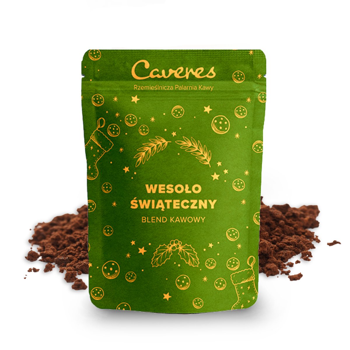 Caveres Świąteczny Blend BRAZYLIA 50/50 Kawa mielona 100G