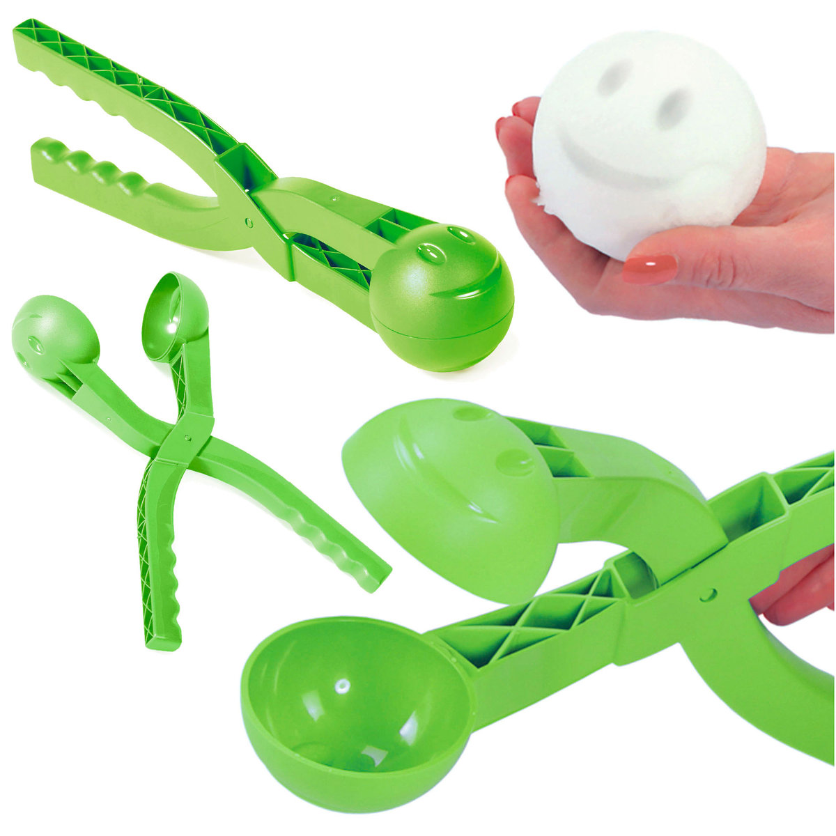 Śnieżkomat Narzędzie Do Robienia Kulek Ze Śniegu Automat Kulkomat Ballmaker Zielony