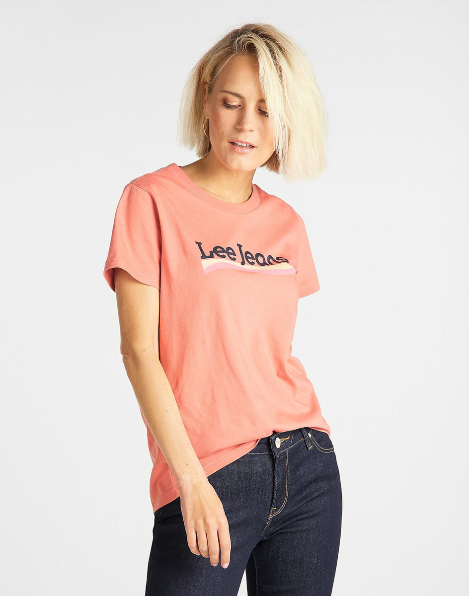 Damska koszulka t-shirt Lee CREW NECK TEE S