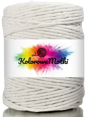 Sznurek Bawełniany do Makramy Naturalny 20m 3mm