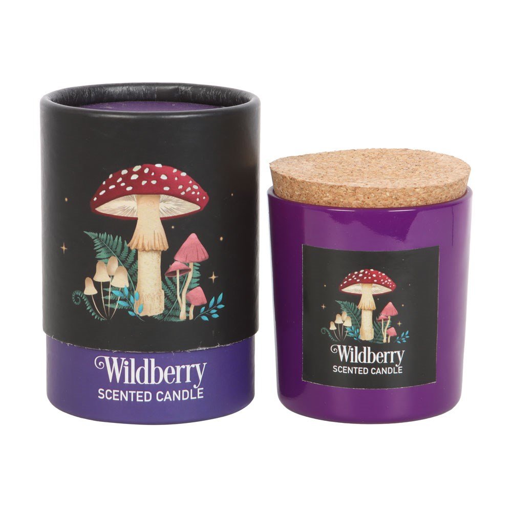 Świeca zapachowa MUSHROOM (25 h) o zapachu jagody leśnej