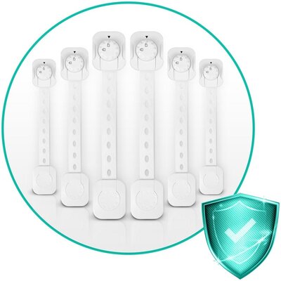 Zabezpieczenie blokada szafek szuflad drzwi mebli przed dziećmi 6szt Ricokids