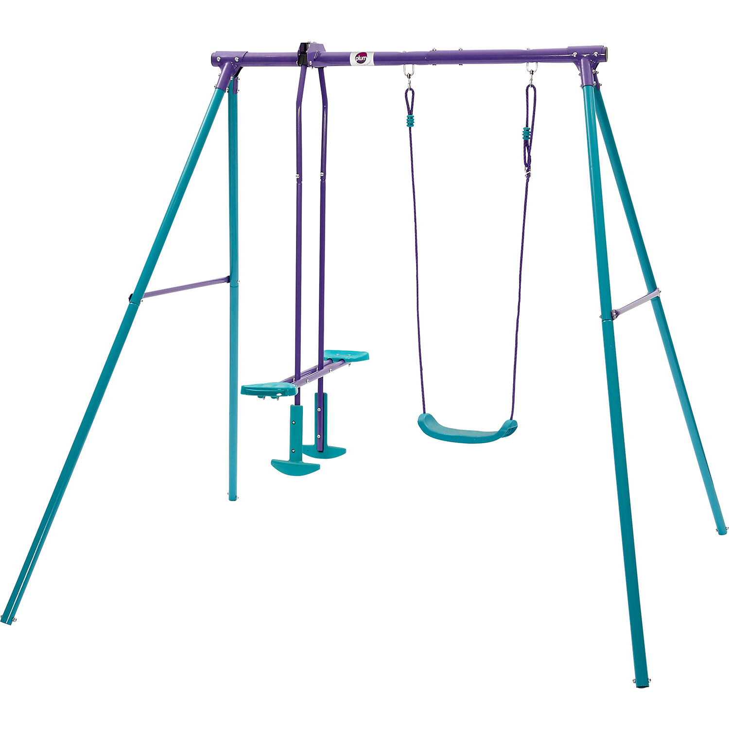 PLUM huśtawka metalowa dla dzieci 2w1 210 x 178 x 183 cm