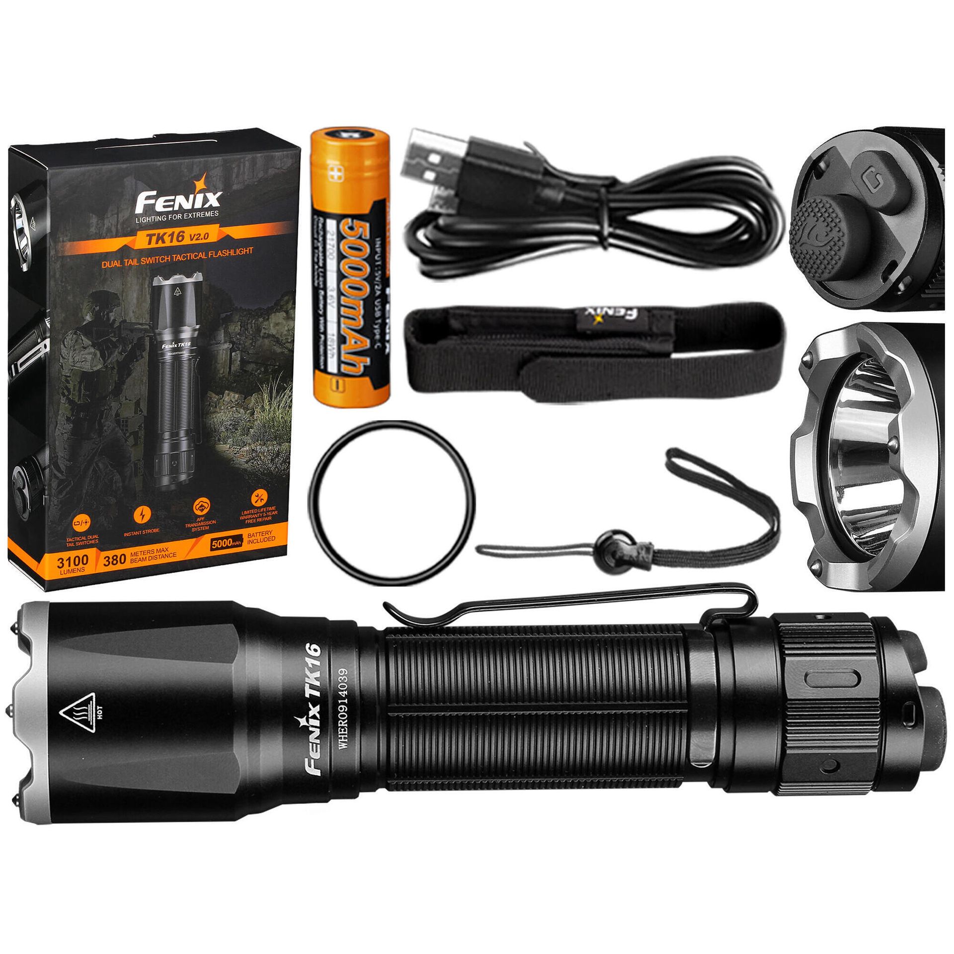Fenix Fenixlight limited Latarka akumulatorowa TK16 V2.0 - 3100 lumenów (TK16 V2.0) TK16 V2.0