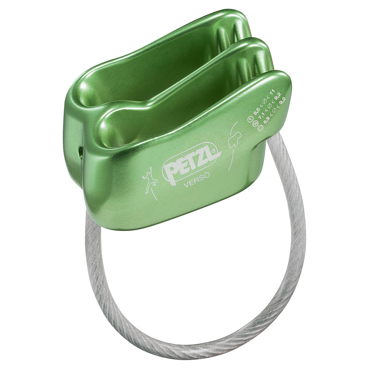 Petzl Przyrząd Asekuracyjny Verso Zielony D019AA01