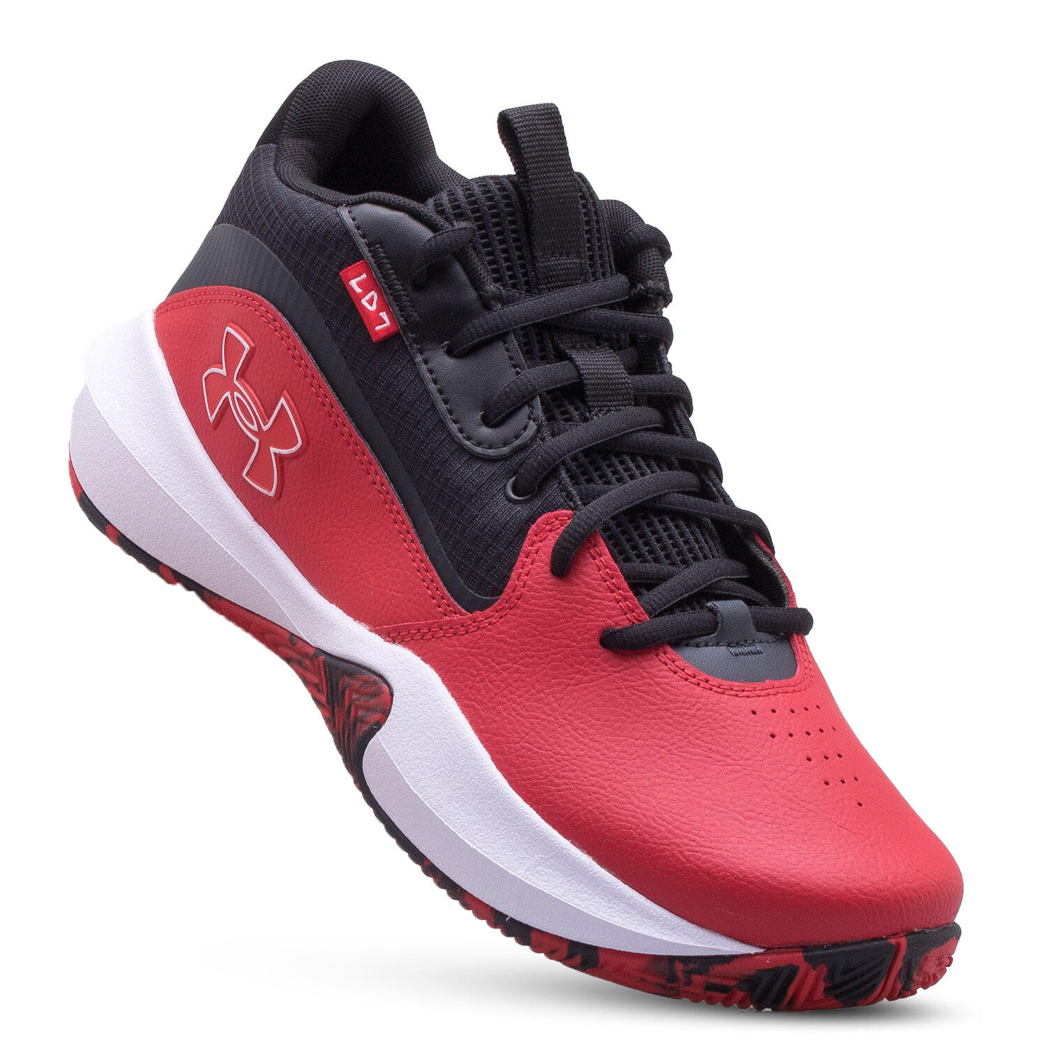 Buty do koszykówki uniseks Under Armour UA Lockdown 7 - czerwone