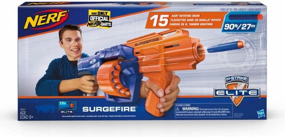 Pistolet NERF N-Strike Elite E0011 WYRZUTNIA SURGEFIRE