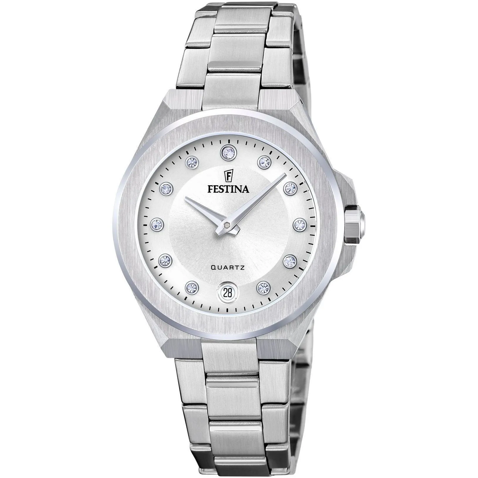Festina Mademoiselle 20700/1 zegarek damski srebrny na bransolecie