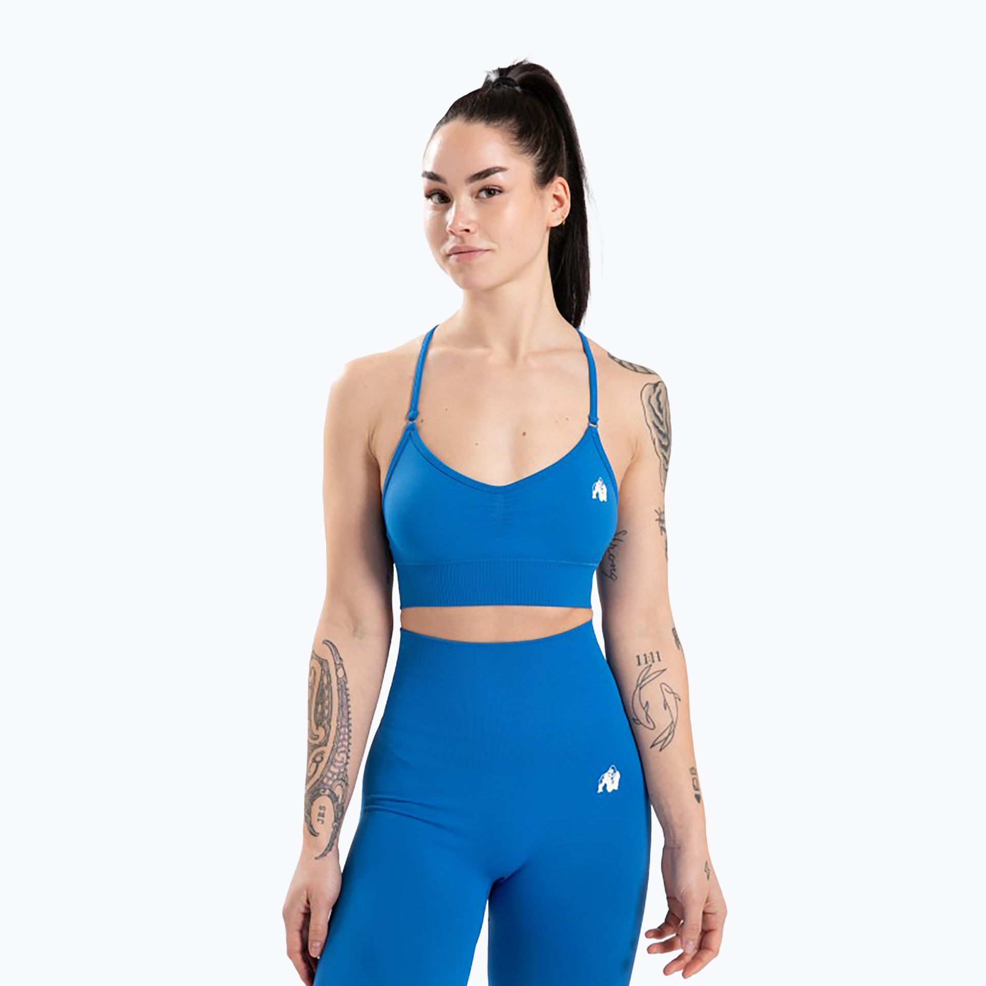 Biustonosz treningowy Gorilla Wear Olivia Sports Bra blue WYSYŁKA W 24H 30 DNI NA ZWROT