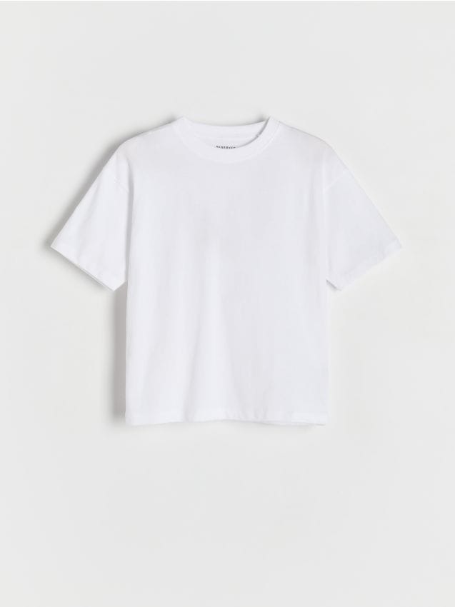 Reserved - Bawełniany t-shirt 2 pack - biały