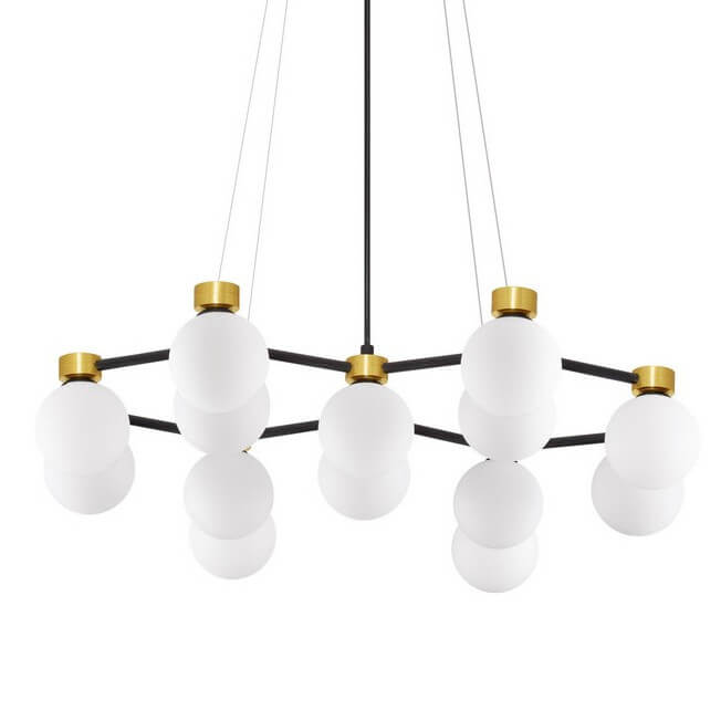 Wisząca lampa molekułowa CAMINOS LE44544 złoty czarny biały