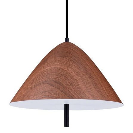 Wisząca lampa do jadalni CARAPARI LE44814 LED 17W 3000K drewniany