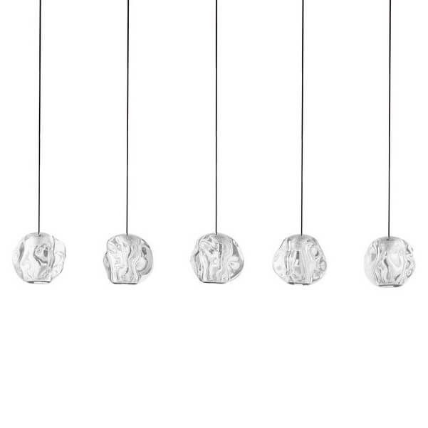 Ledowa lampa zwis CHEPEN LE44644 25W 3000K wielopunktowa czarny chrom