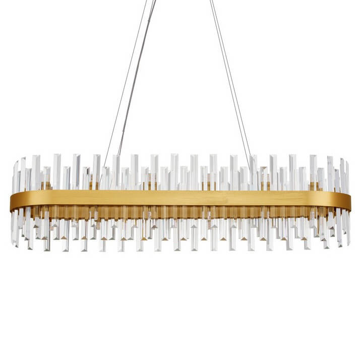 Zwieszana lampa nad stół CHOLULA LE44724 crystals złota przezroczysta