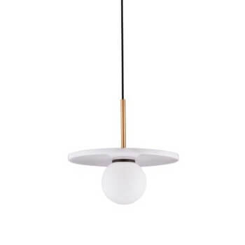 Lampa zawieszana JUANJUI LE44854 bubble do salonu talerz biała