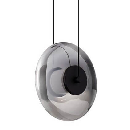 Zwieszana lampa nad wyspę HUACARAJE LE44827 LED 8W 3000K okrąg przydymiona czarna