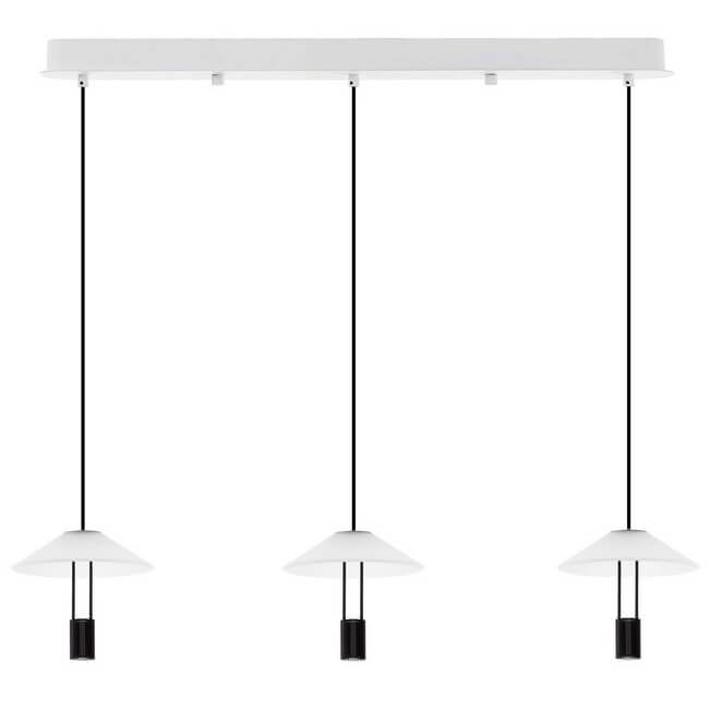Potrójna lampa wisząca AYAVIRI LE44740 LED 29W 3000K do salonu czarny biały