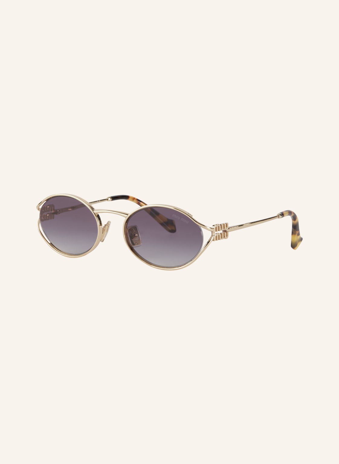 Miu Miu Okulary Przeciwsłoneczne Mu 52ys gold