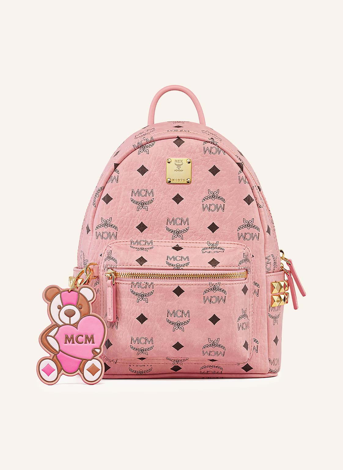 Mcm Plecak Stark Vi Mini Z Ćwiekami rosa