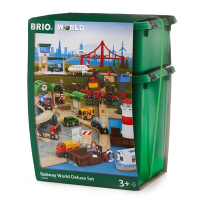 BRIO Kompletna makieta drogowo kolejowa 33766