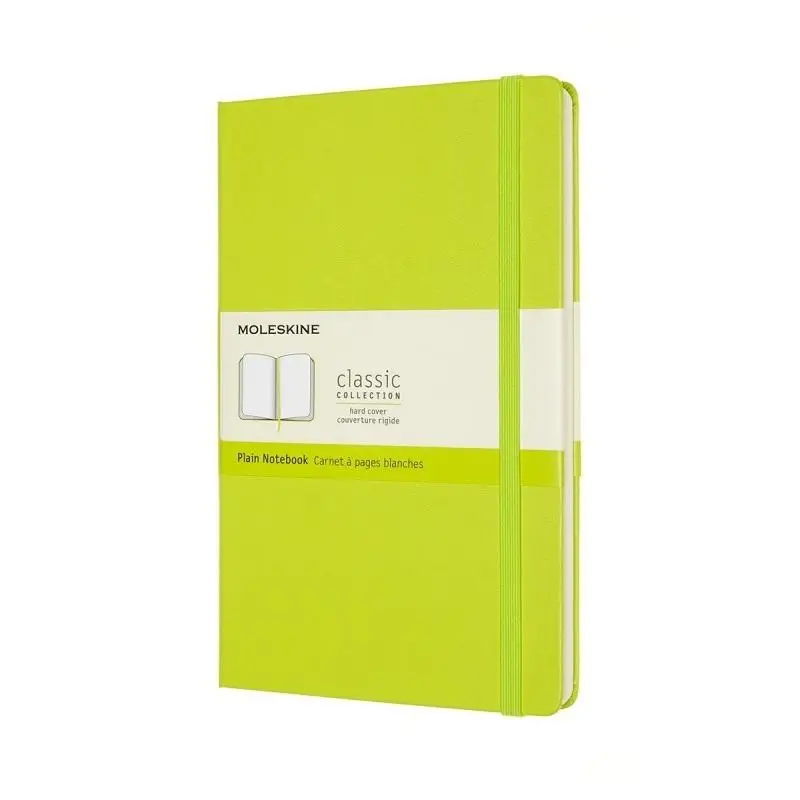Notes Classic L 13x21 gładki 240str TW lemon green - Moleskine