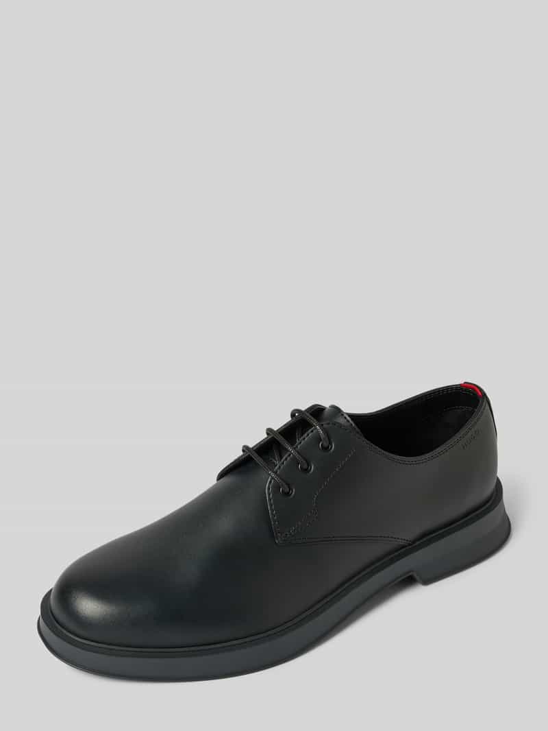 Buty derby skórzane na słupku model ‘Lenner’