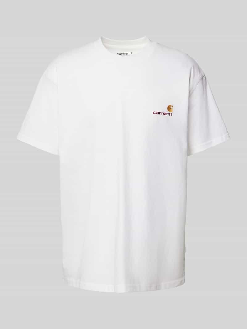 T-shirt z wyhaftowanym logo