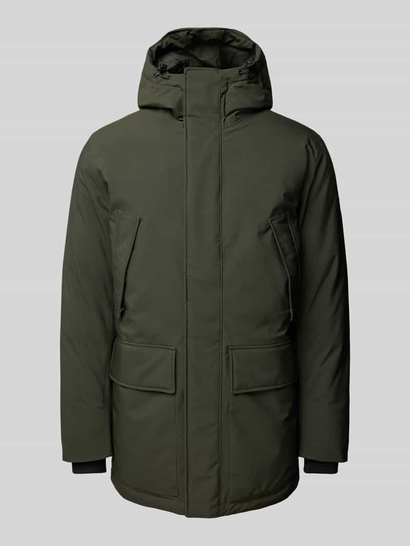 Parka z wpuszczanymi kieszeniami model ‘Ground’